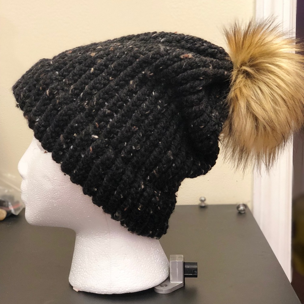 Black winter hat